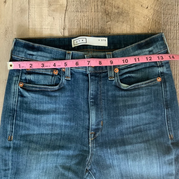 AYR The Pop Jeans Laid Back NWOT Slight Crop Denim 27 Short - Picture 13 of 15